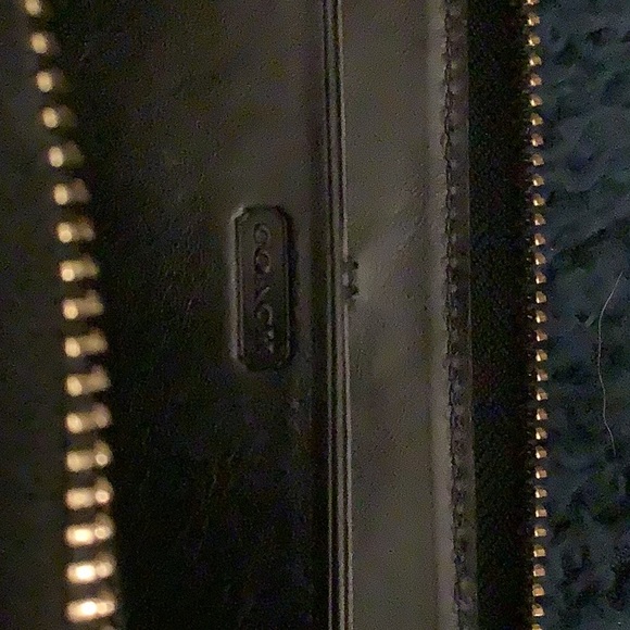 EUC Coach wallet, soft fabric 8 inches bottom length and 4 inches height. - Picture 6 of 8